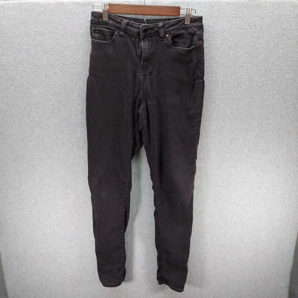 JLO Jennifer Lopez High Rise Skinny Black Jeans Denim Size 6L Dark Wash